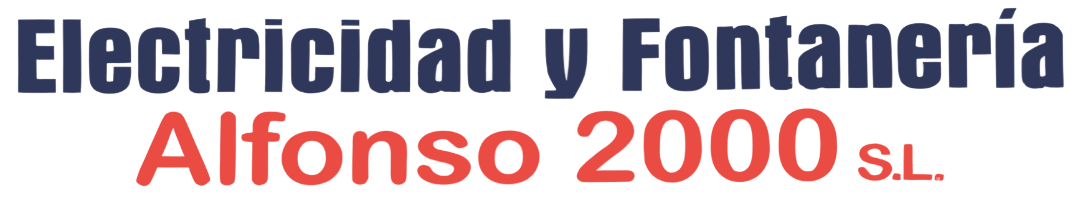 Logo de electricidad y fontanería Alfonso 2000