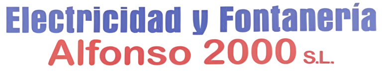 Logo de electricidad y fontanería Alfonso 2000